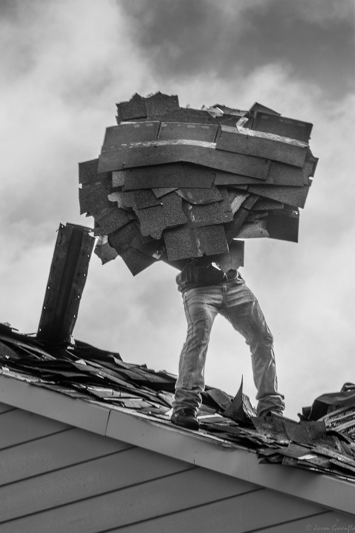 Emergency roof repair after storm damage in Fayetteville, NC